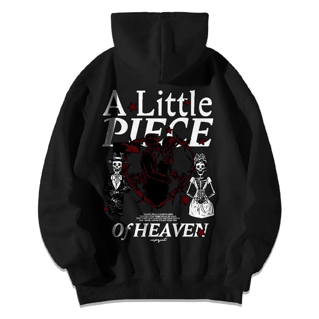 [AESTHETIC VERSION] HOODIE A LITTLE PIECE OF THE HEAVEN VERSION - COTTEN FLEECE