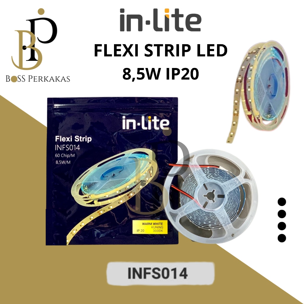 Inlite Flexi Strip LED 60 Chip 8,5Watt IP20 DC12V / Flexi Strip LED 8,5W Inlite 60 chip