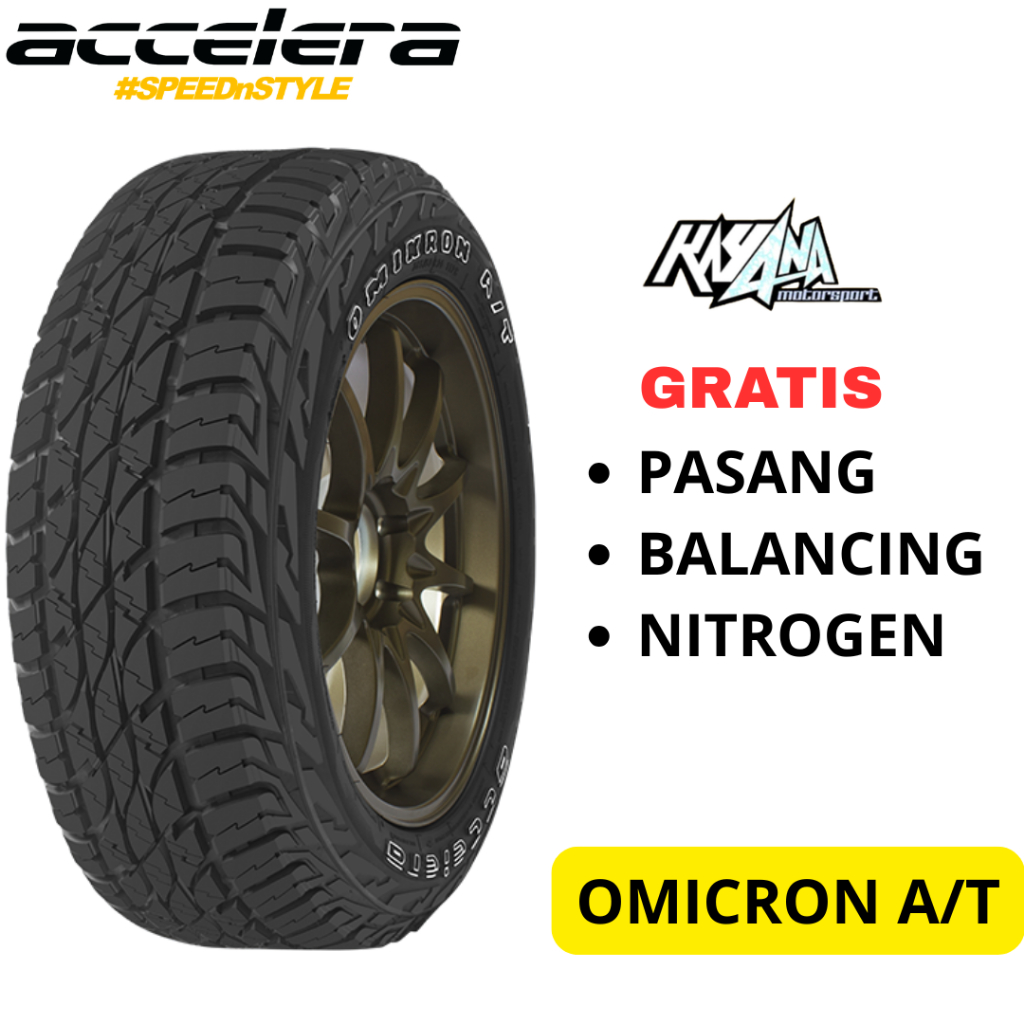 Ban Mobil Pajero Fortuner Triron Ring 18 285/60 R18 ACCELERA OMIKRON AT - Ban Mobil Semi Offroad r18
