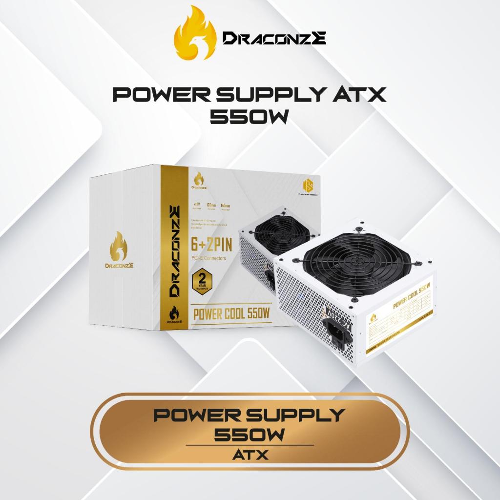 PSU 550WATT / POWER SUPPLY 550WATT / PSU DRACONZE POWER COOL 550WATT - WHITE - ATX