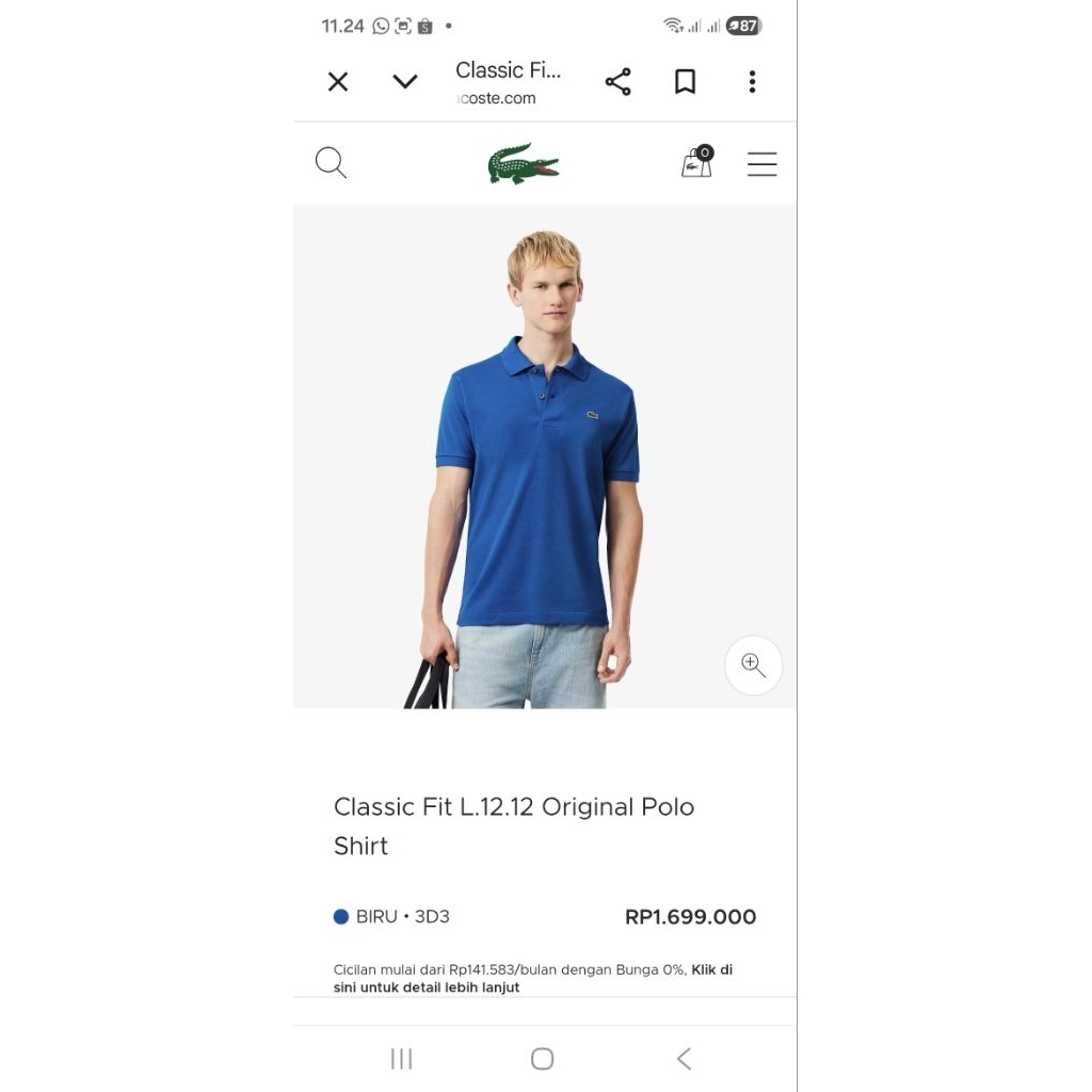 POLO SHIRT LACOSTE ORIGINAL