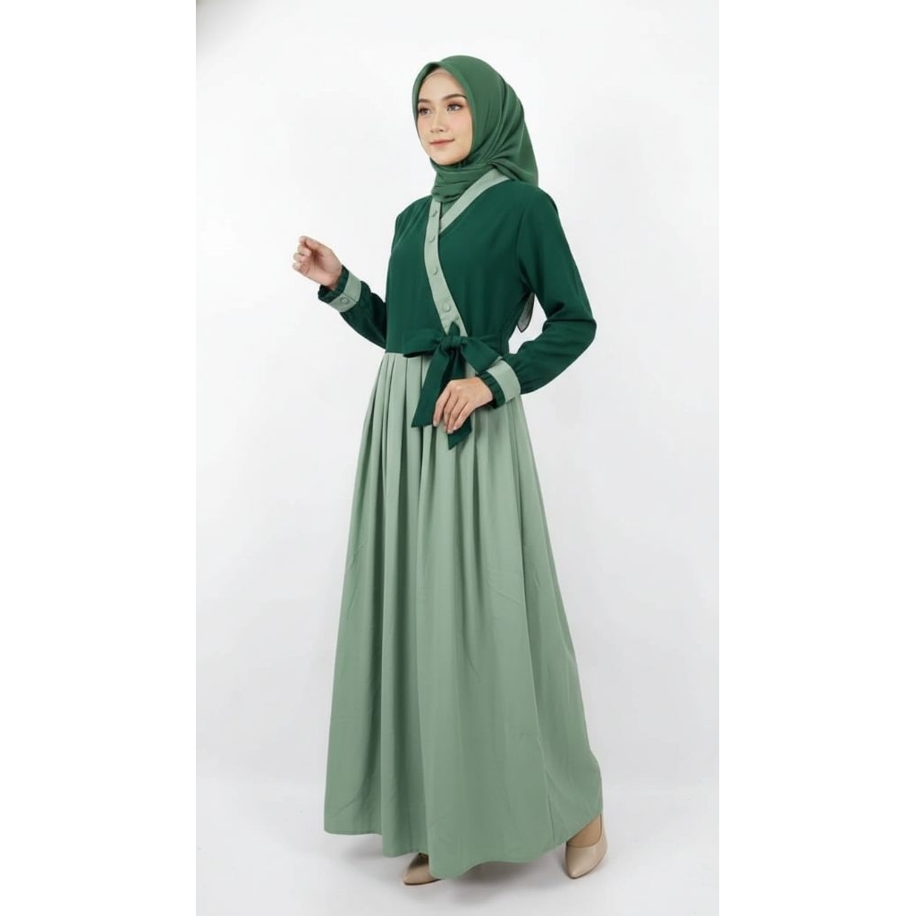GAMIS WANITA MUSLIMAH - WP KIMONO | GAMIS MUSLIMAH KEKINIAN | GAMIS ELEGAN FLOWY