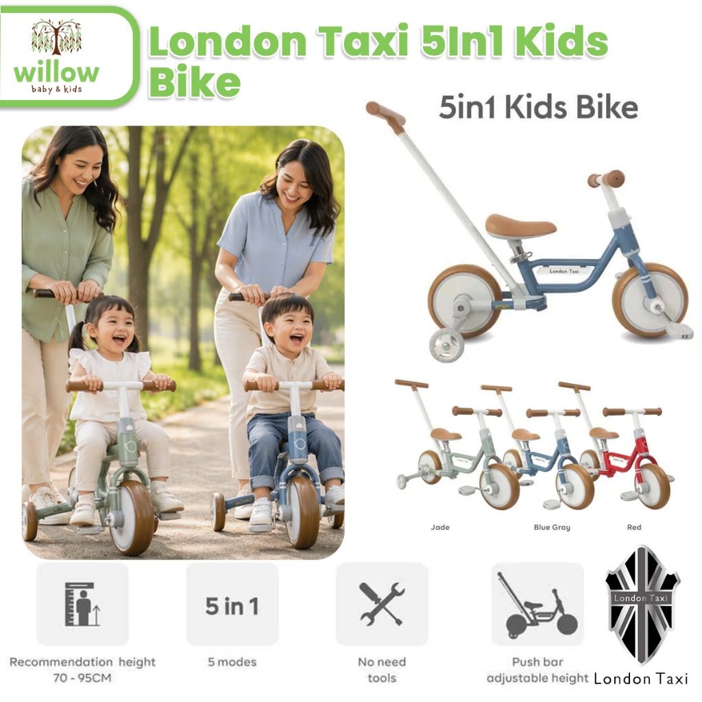 Mainan Sepeda Anak - London Taxi 5In1 Kids Bike
