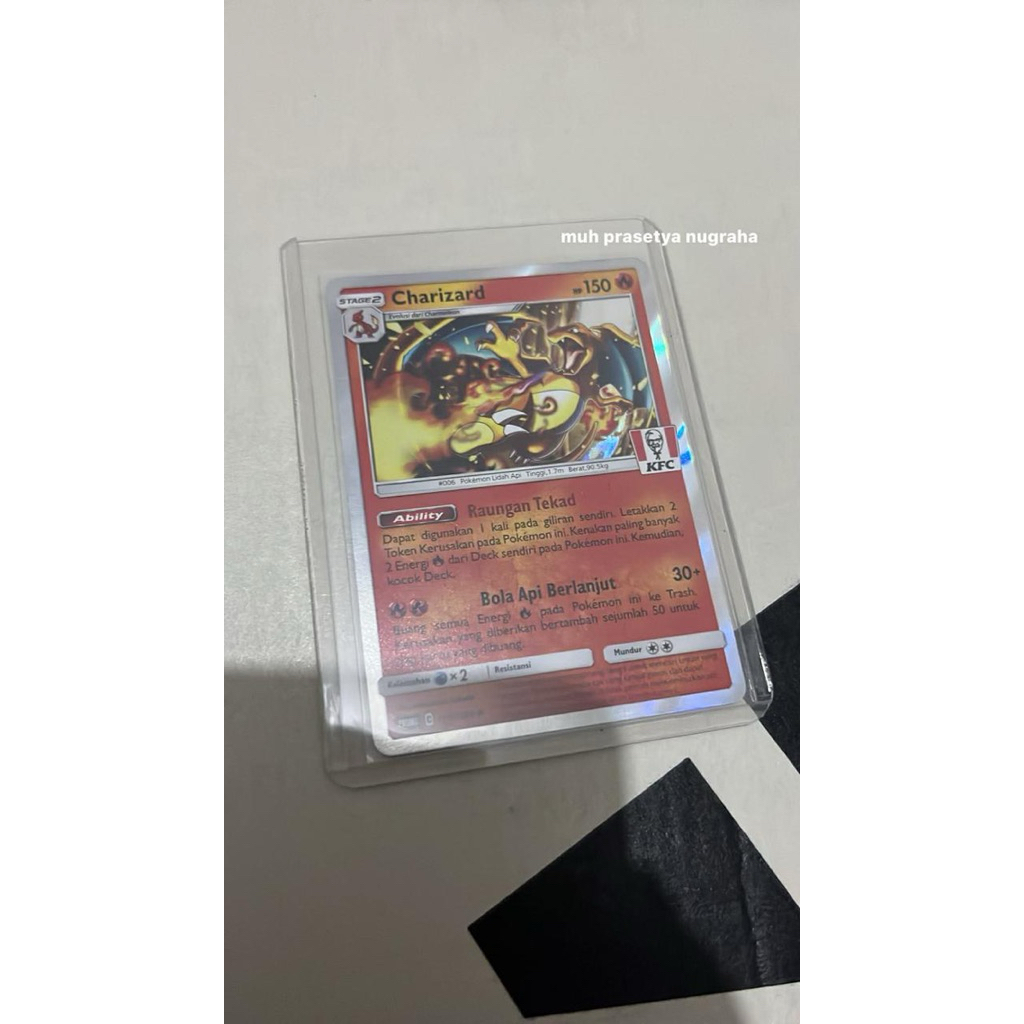 Charizard Promo KFC Original Indonesia Rare Kolektor | Kondisi Near Mint