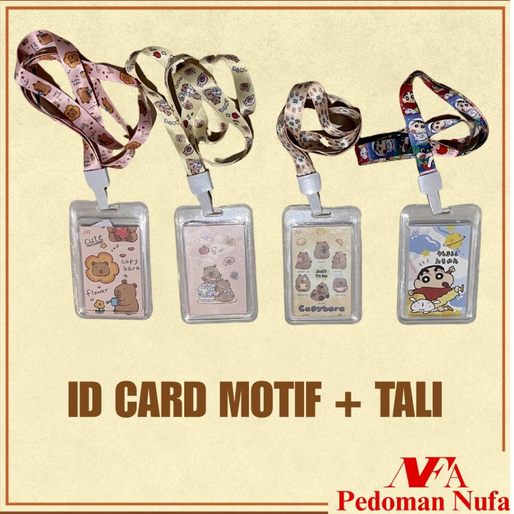 NAME TAG ID CARD MOTIF + TALI