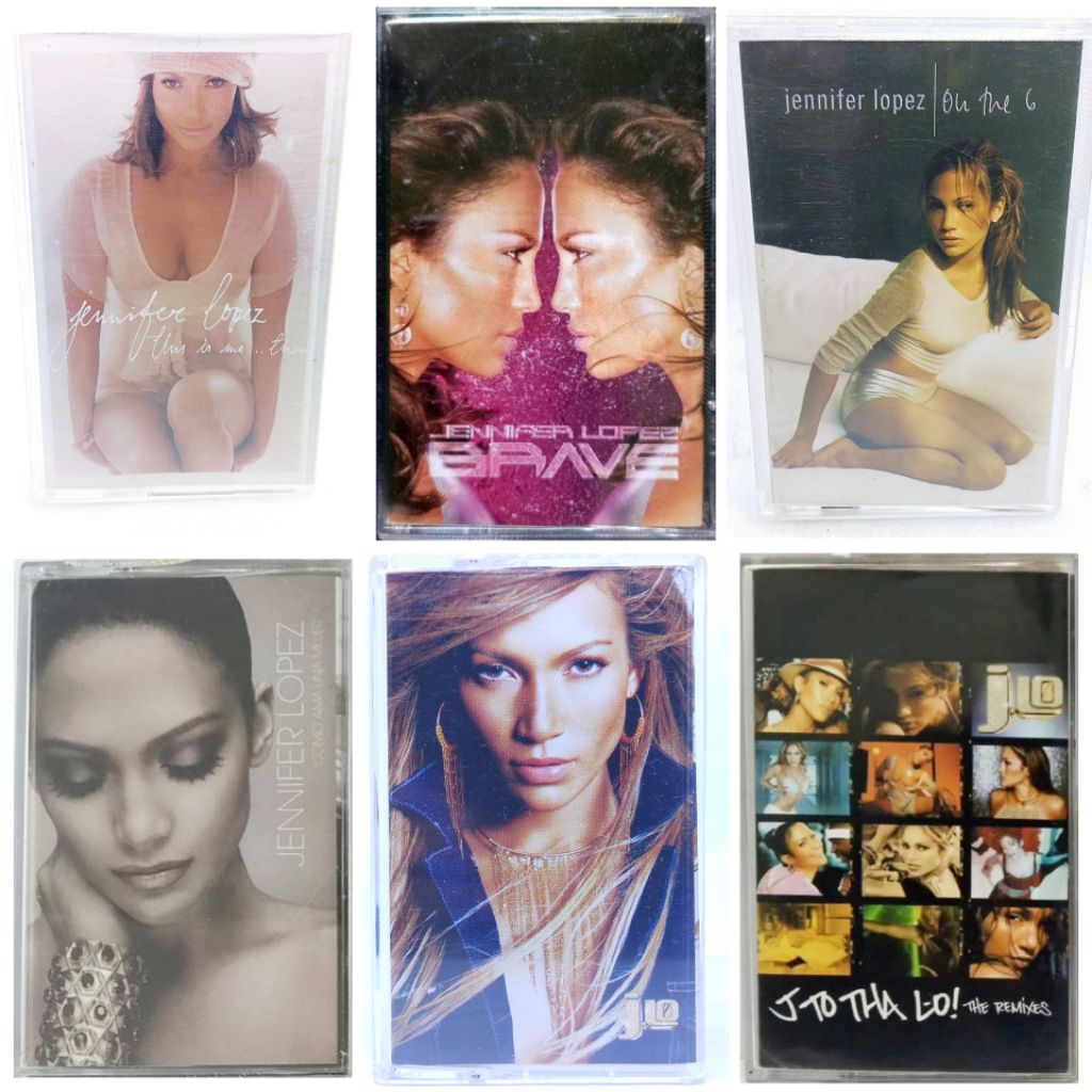 Kaset pita JENNIFER LOPEZ - on the 6 - this is me then - jlo the remixes - brave - como ama una muje