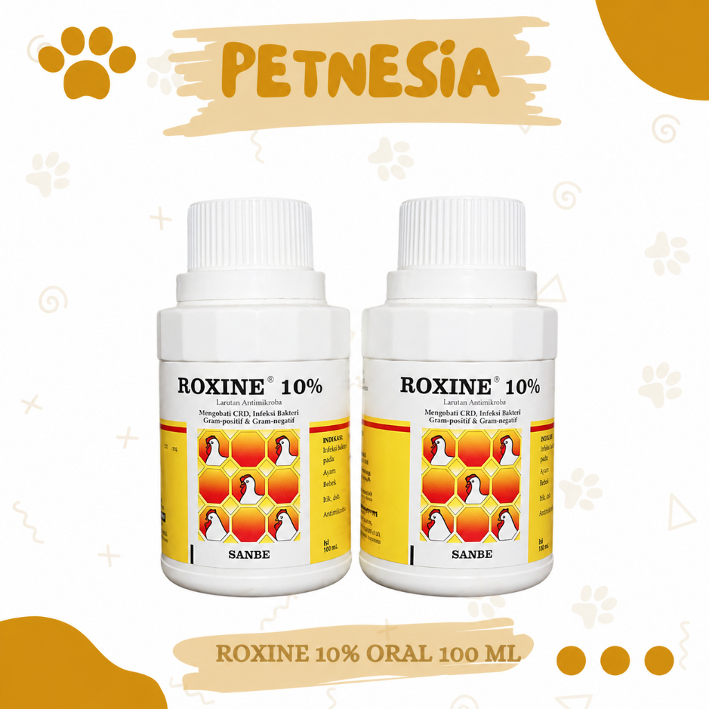 ROXINE 10% ORAL 100 ML- Antibiotik Pernafasan CRD Dan Spektrum Luas