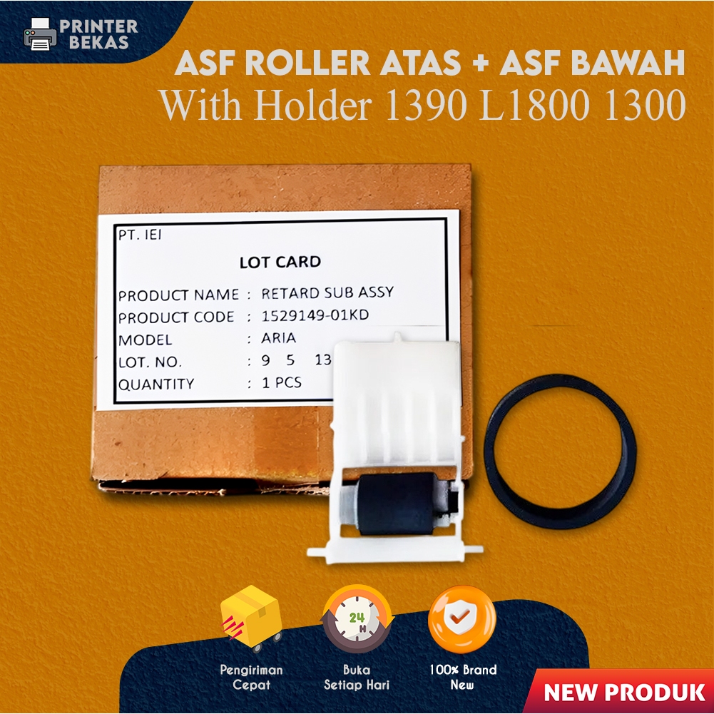Karet Roller Epson L1300 T1100 L1800 1390 SP1390 Atas Bawah New Original Roll ASF Printer L1300 1390