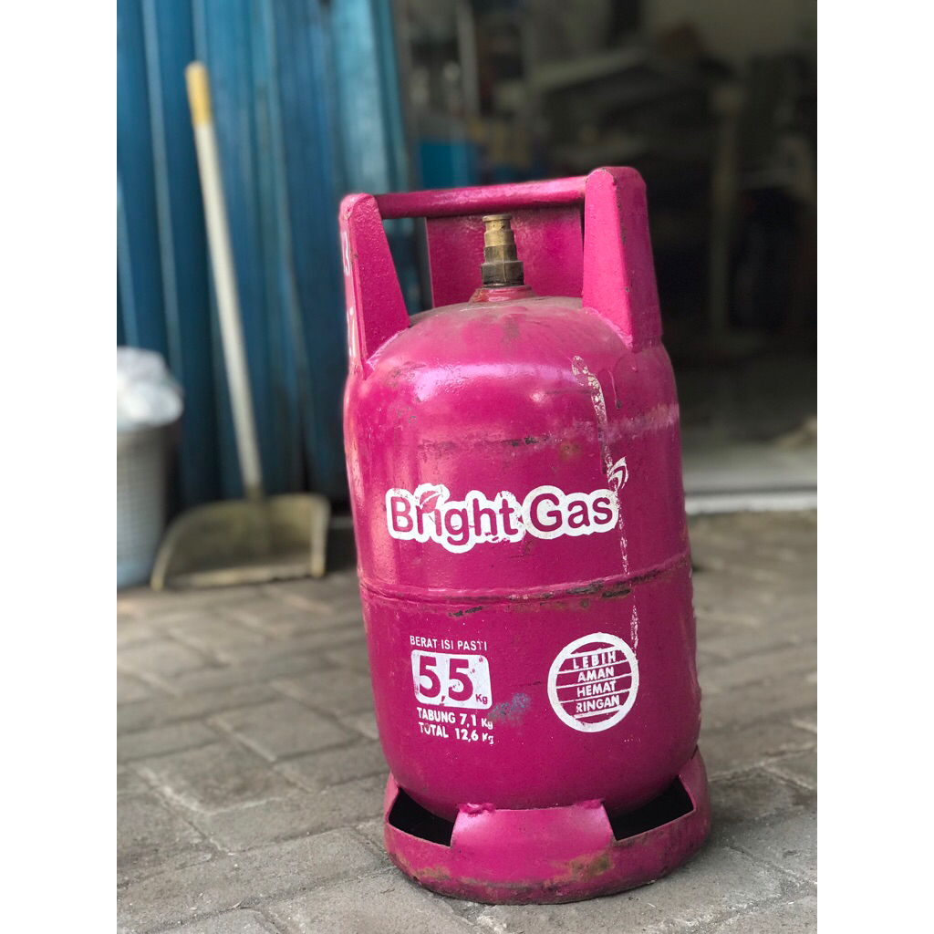 Tabung Kosong 5.5 Kg Bright Gas Pink {Packing Kardus}