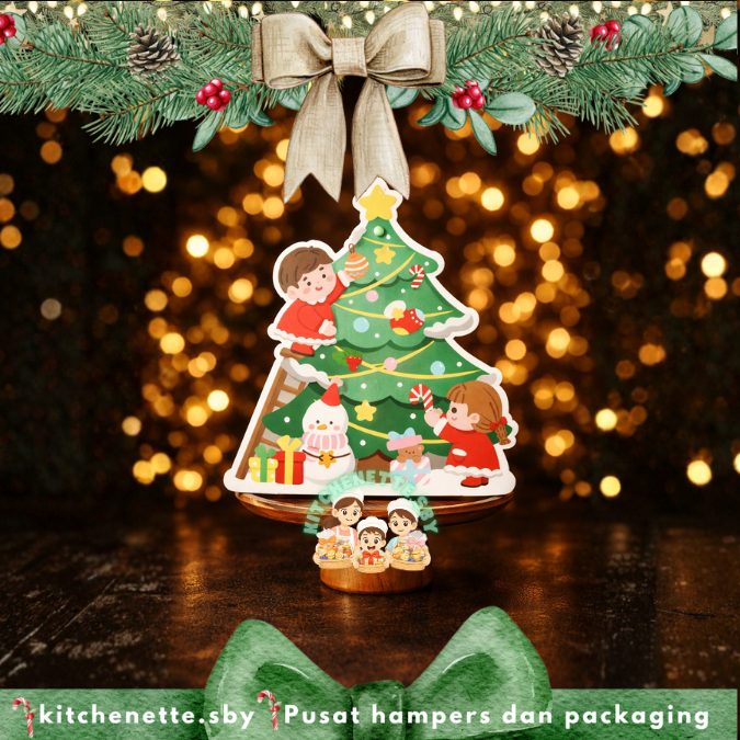 Box Christmas Mini Santa Box Natal Cookies Candy Mini Tenteng Tas KS
