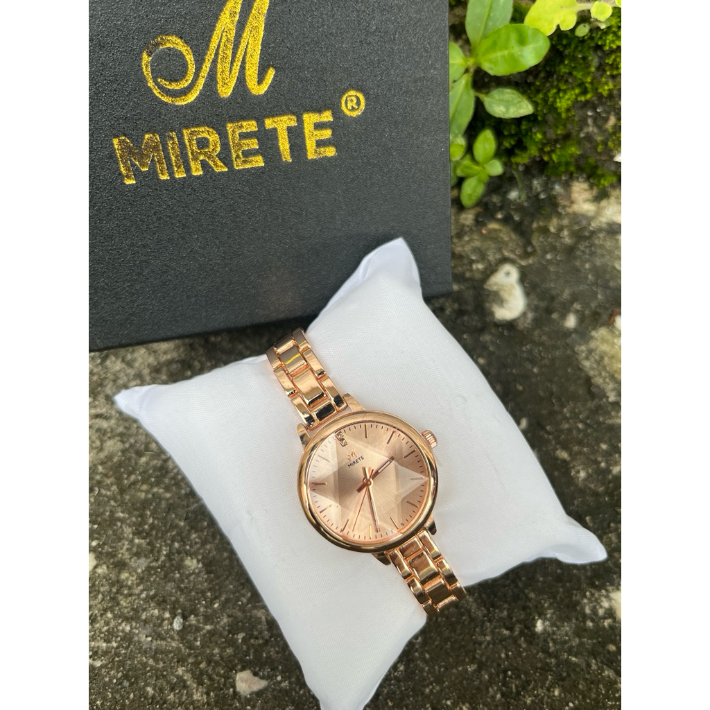 [ BISA COD ] R283 R389 jam tangan wanita MIRETE rantai stainless steel back