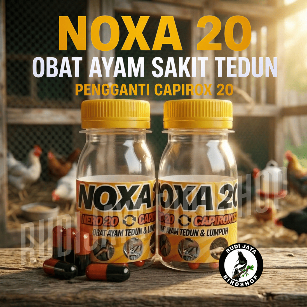 NOXA 20 PENGGANTI CAPIROX 20 OBAT AYAM SAKIT TEDUN KAKI LUMPUH KAKI BENGKAK HARGA JAUH LEBIH MURAH