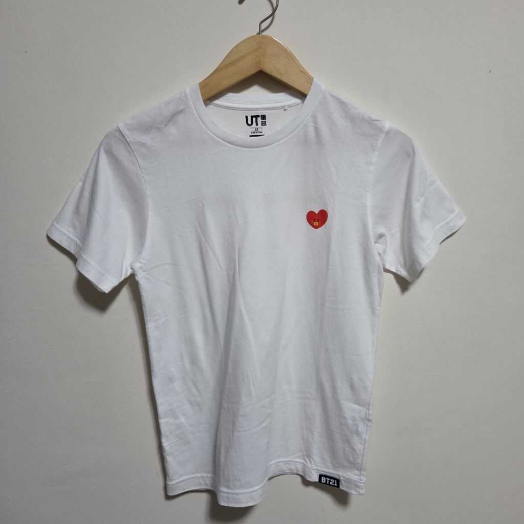 BT21 Uniqlo - Tata (BTS V) White Cotton Shirt (Preloved)