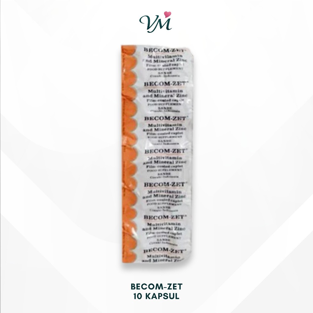 Becom-Zet | 1 Box 10 Strip Suplemen Kesehatan