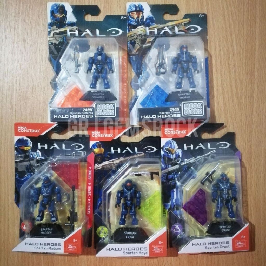 Mega Bloks Construx Halo Figure Fireteam Majestic (5 Figure Set) MSIB SUPER LANGKA