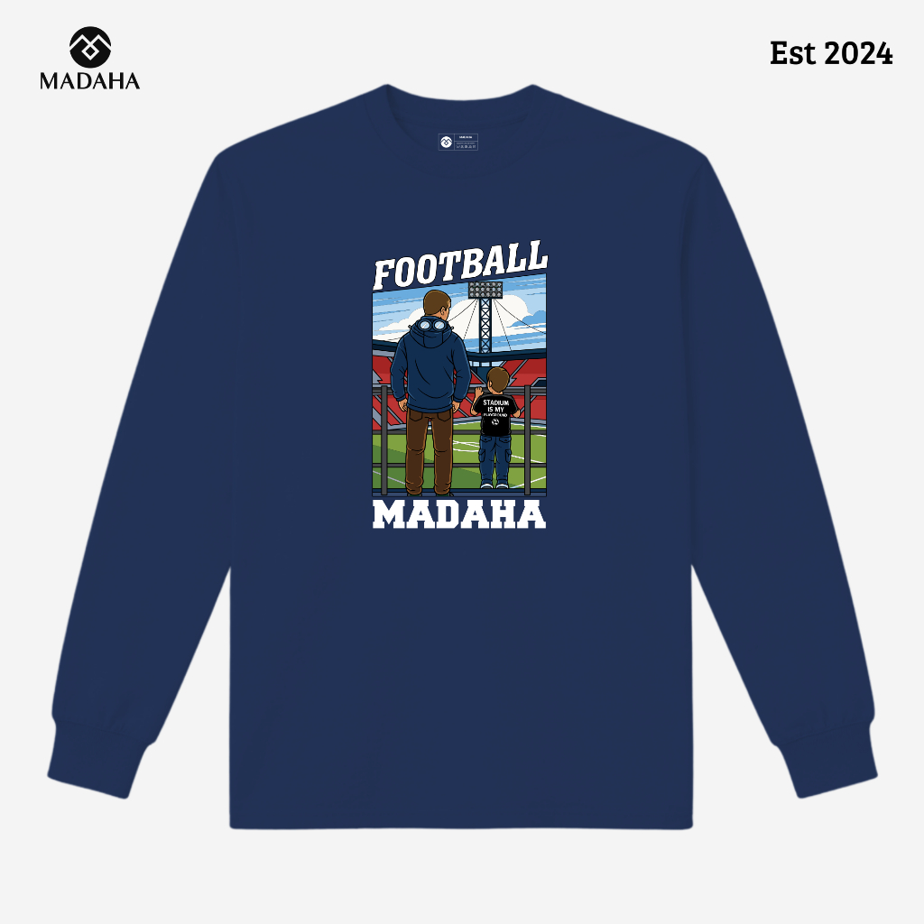 Madaha Kaos Baju Lengan Panjang Football Stadium Dominators