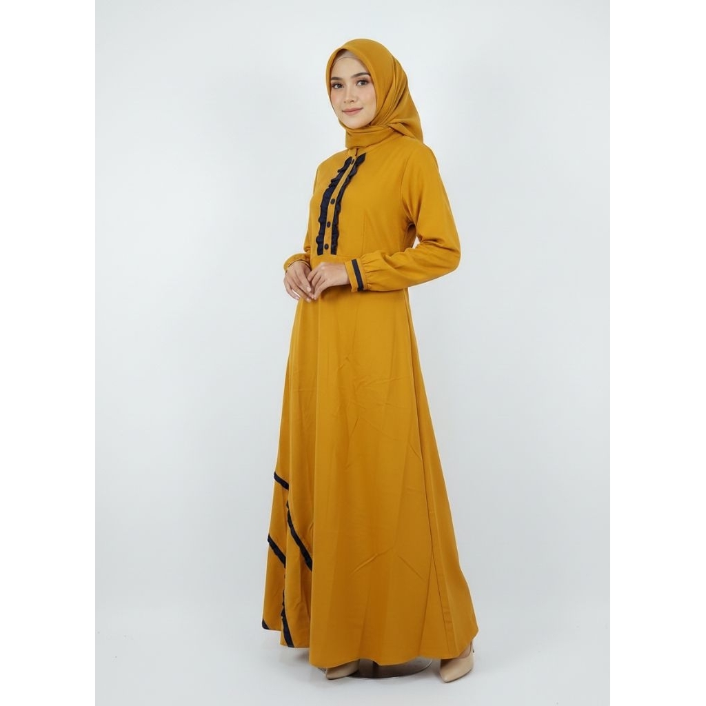 GAMIS LEBAR POLOS ELEGAN | GAMIS MUSLIMAH SYAR'I | GAMIS LEBARAN SIMPEL