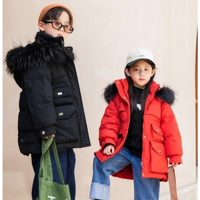 Gana Puffer Coat Kids / Puffer Winter Kids / Coat Winter Kids / Coat Untuk Musim Dingin Bulu Dapat D