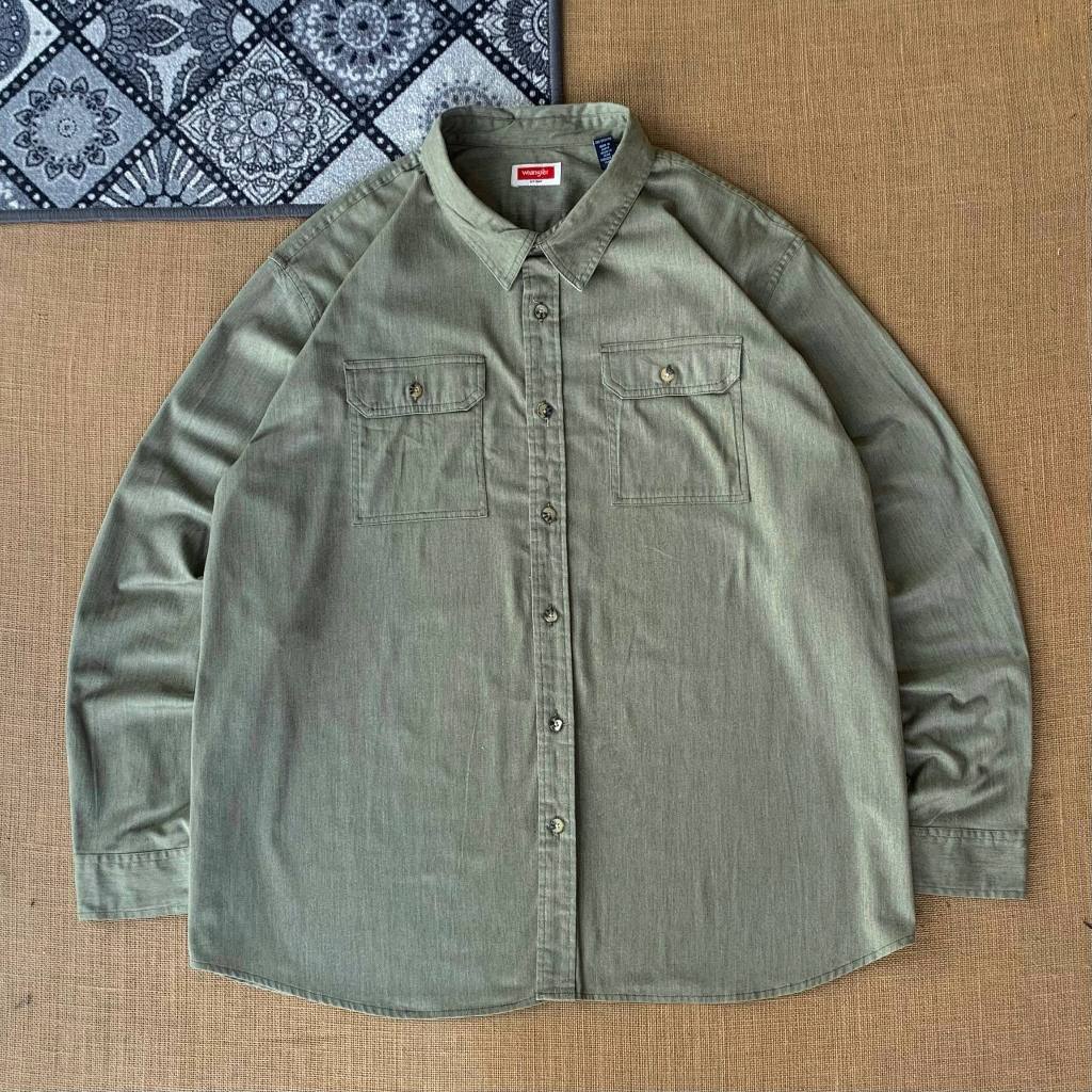 kemeja Wrangler size XXXL-XXXXL jumbo 100% original 250426C