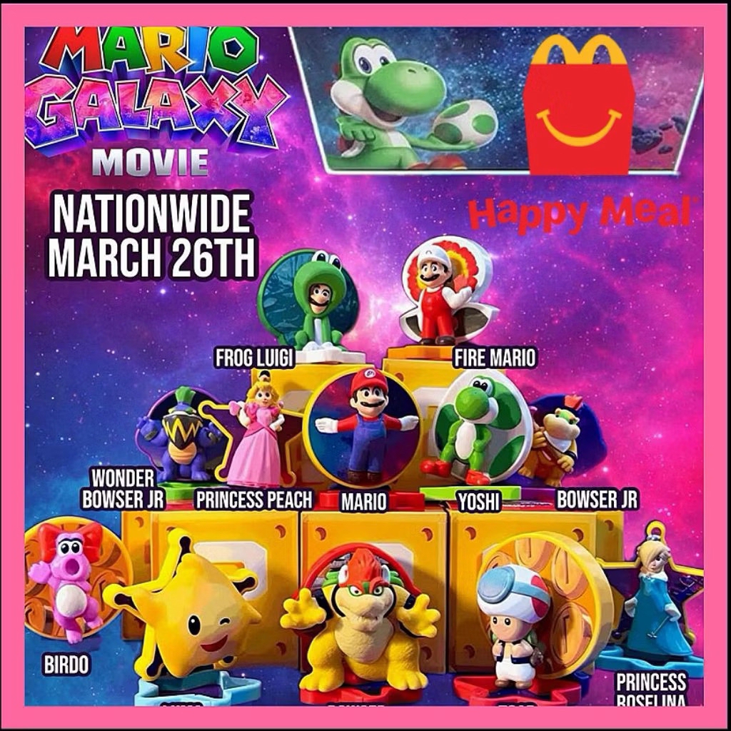 Mainan Happy Meal Toys Mario Bros Mcd Toys Super Mario Bros The Super Mario Galaxy