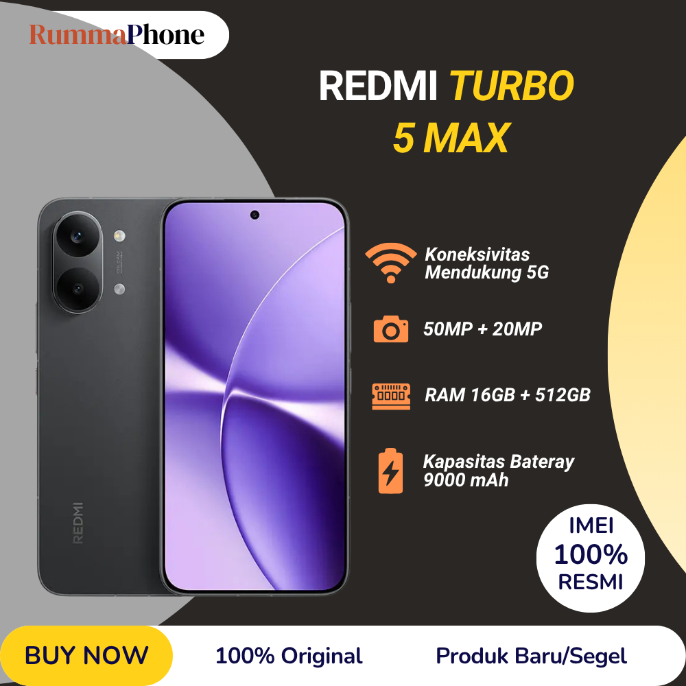 New Redmi Turbo 5 Max 5G CN ROM 16GB+512GB Dimensity 9500s 9000mAh 6.8" AMOLED Android 16