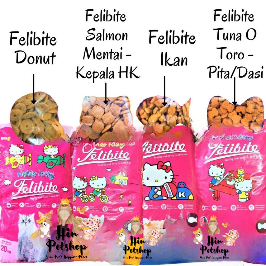 KHUSUS EKSPEDISI - FELIBITE DONUT / IKAN / TUNA (Pita) / Salmon Mentai (Kepala HK) 20KG FRESHPACK Ma