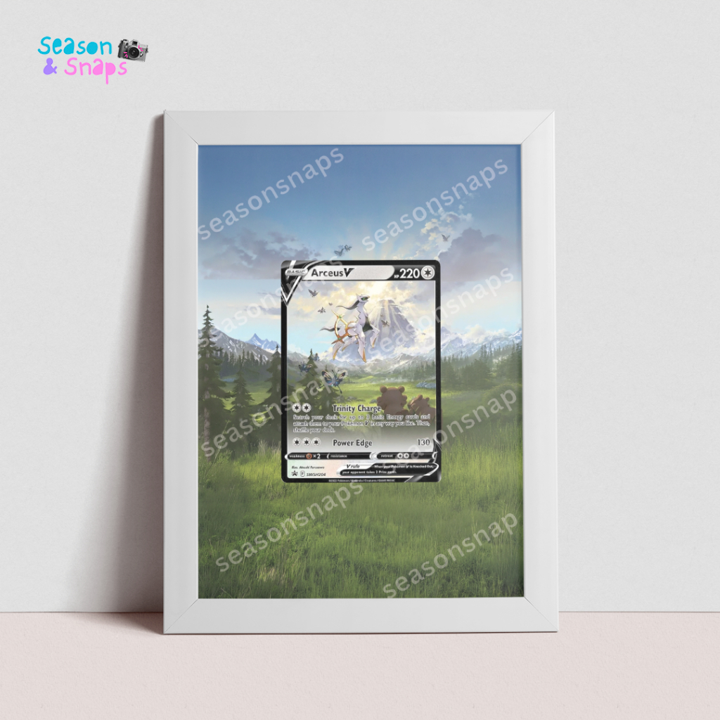 SEASONSNAPS Pokemon TCG Extended Art Frame - Arceus V Promo