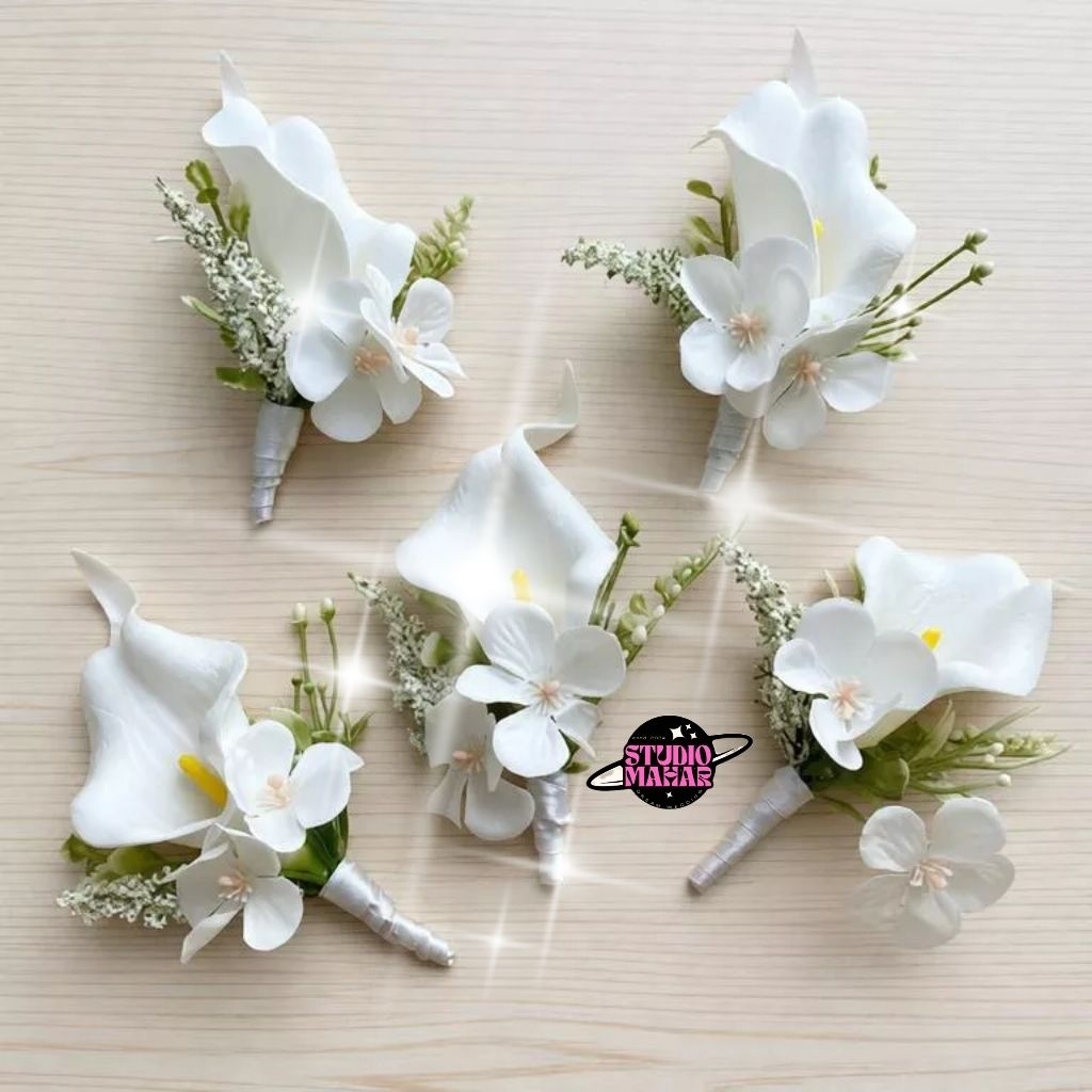 Wedding Corsage Groom Flower - Bros Bunga Jas Wisuda/ Wedding Pria- Bros pengantin