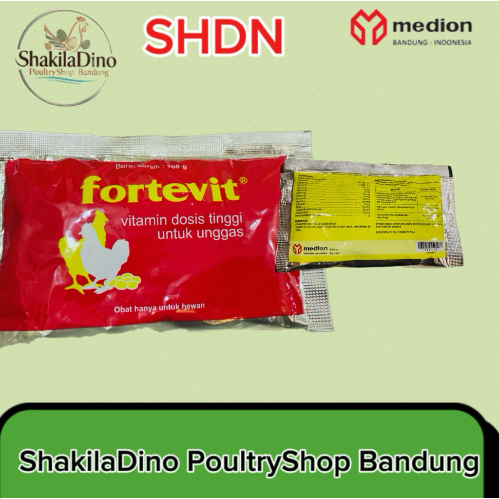 Fortevit Medion 100g Suplemen Untuk Unggas