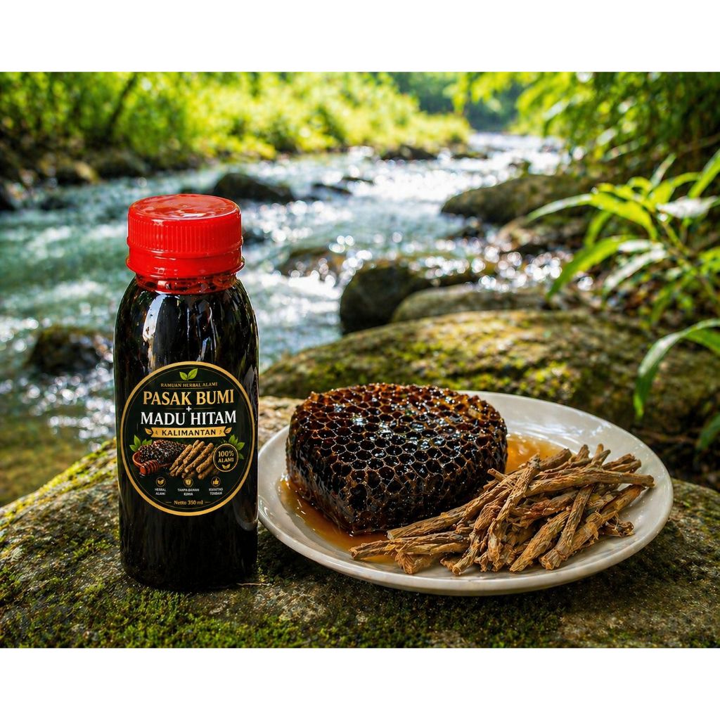 Puasak Boemi + Madu Hitam Asli Kalimantan