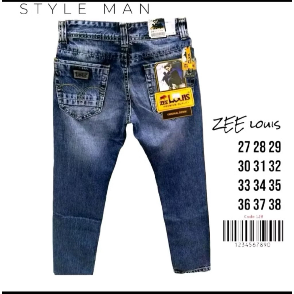 Celana Jeans zeelouis pria kekinian/celana zeelouis  pria /zee louis official store/zee louis jeans/
