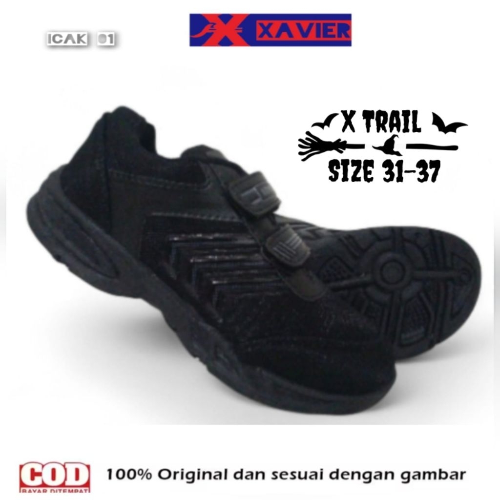 Sepatu sekolah ionish original sepatu sekolah SD SMP SMA pria wanita hitam putih