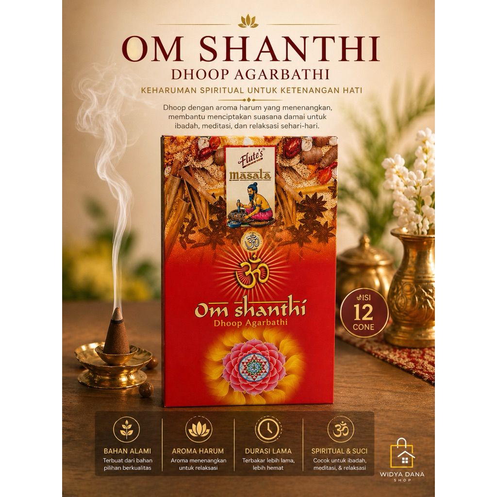 Dupa OM SHANTI FLUTE MASALA 1BOX