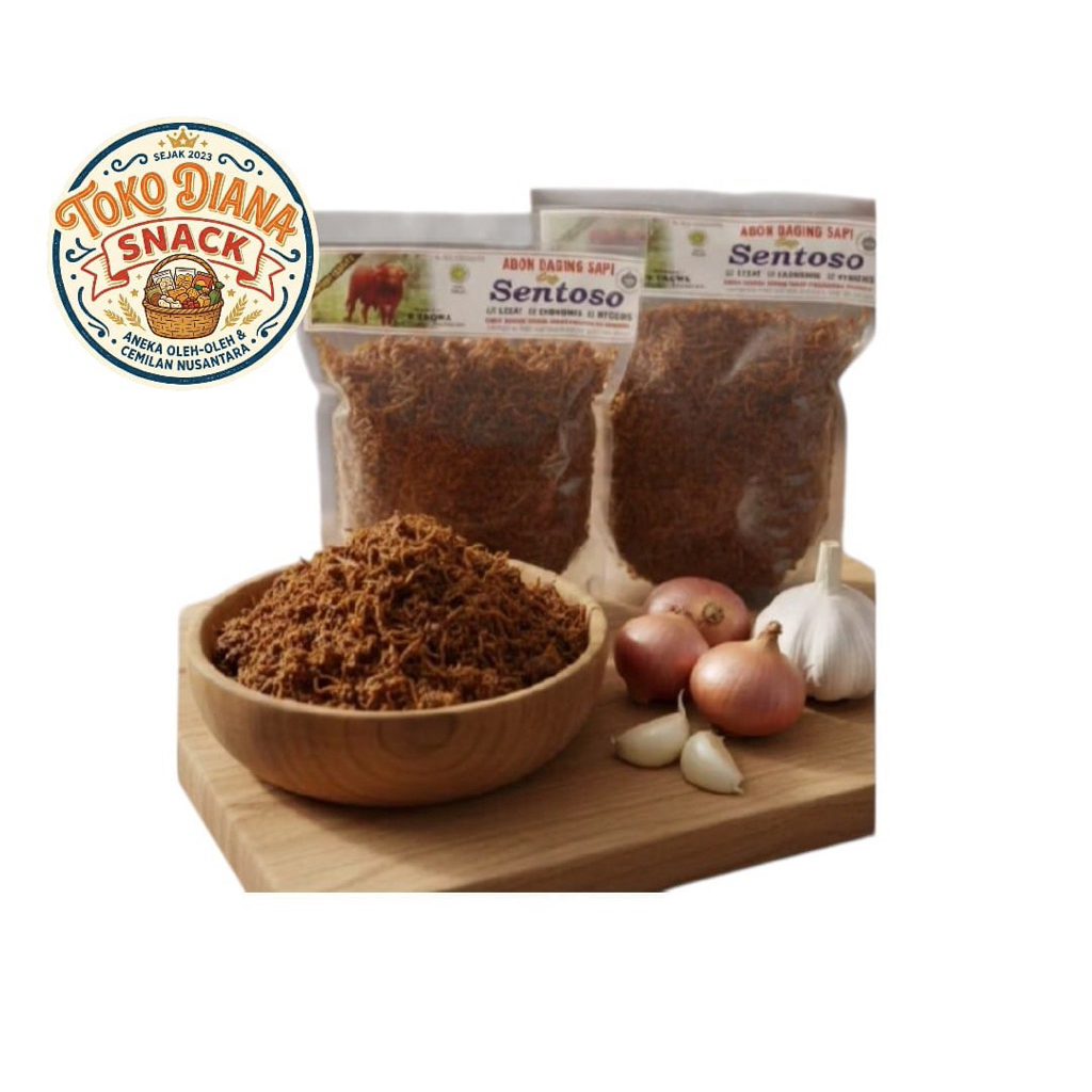 abon sapi sentoso 250 gram abon daging sapi cap sentoso 250 gram