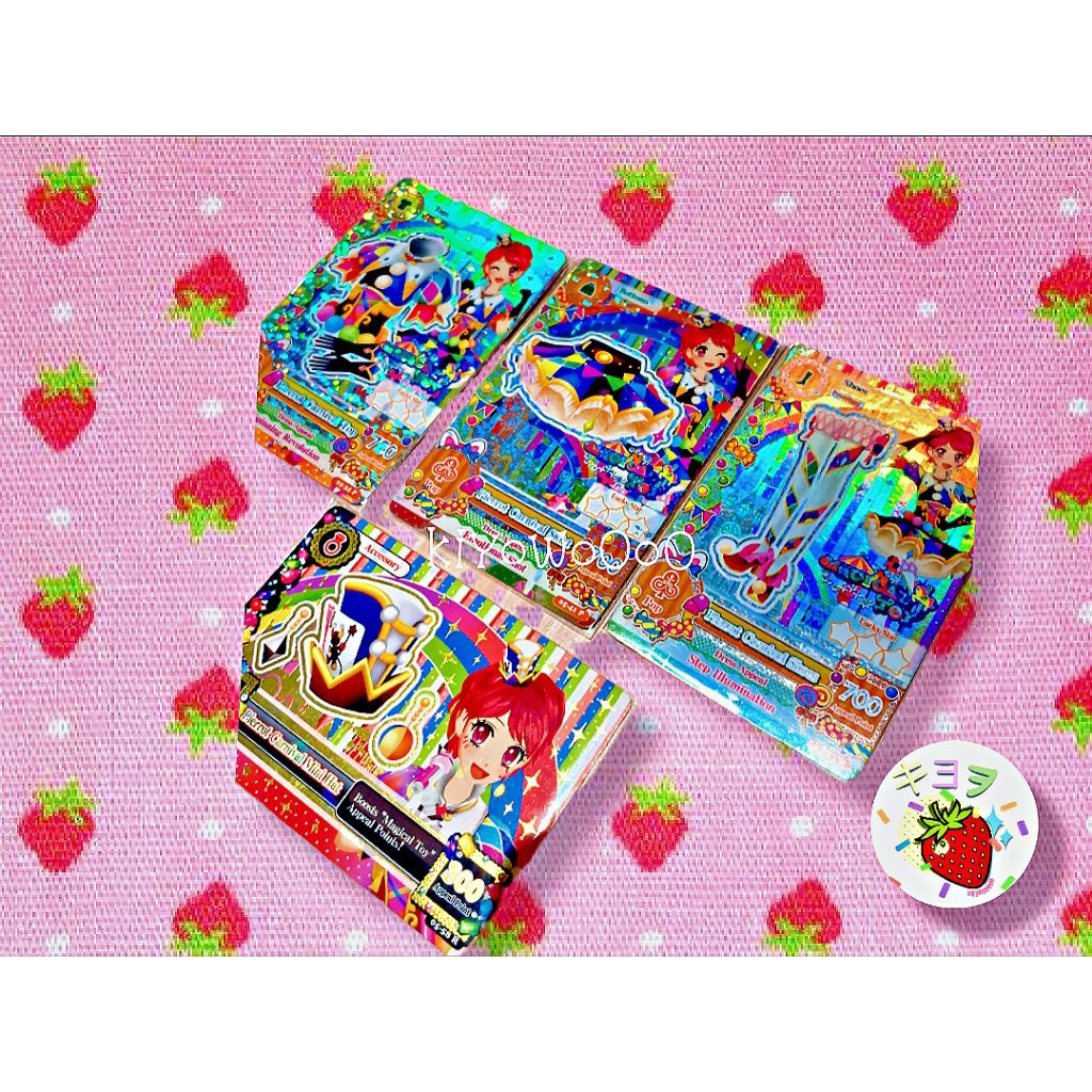 Kartu Aikatsu Premi Card Set Magical Toy Pierrot Carnival Kaede