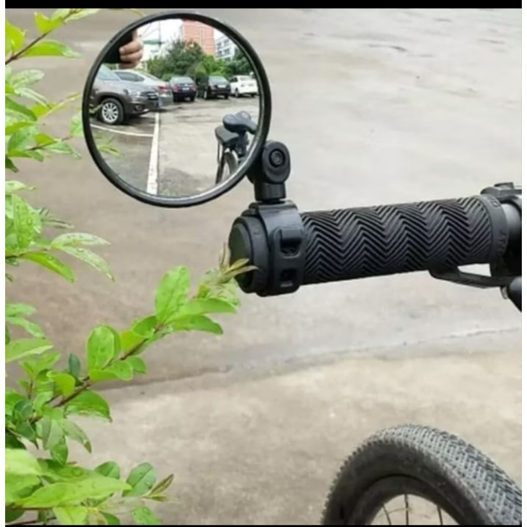 Kaca Spion Sepeda Rotasi 360 derajat adjusable Blind Spot Handle Lipat MTB Gunung Roadbike BMX Unive