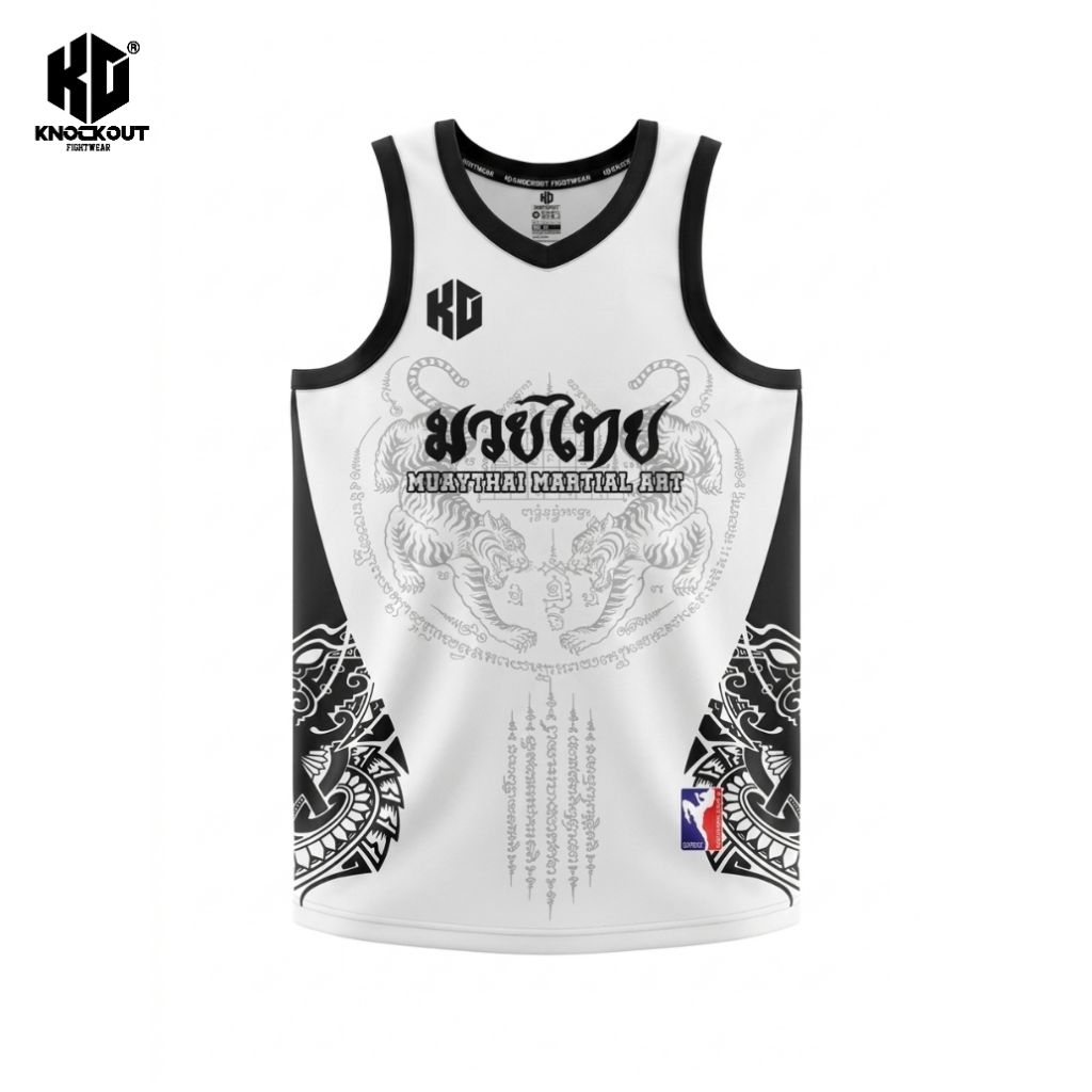 Jersey Olahraga Muay Thai Sak yant Original Knockout Fightwear