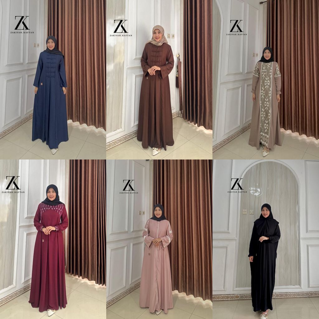 GAMIS ZAKIYAH KAFTAN//DREES ZAKIYAH KAFTAN//READYSTOK//GAMIS ZK//KAFTAN ZK ORI//READYSTOK//ETALASE K