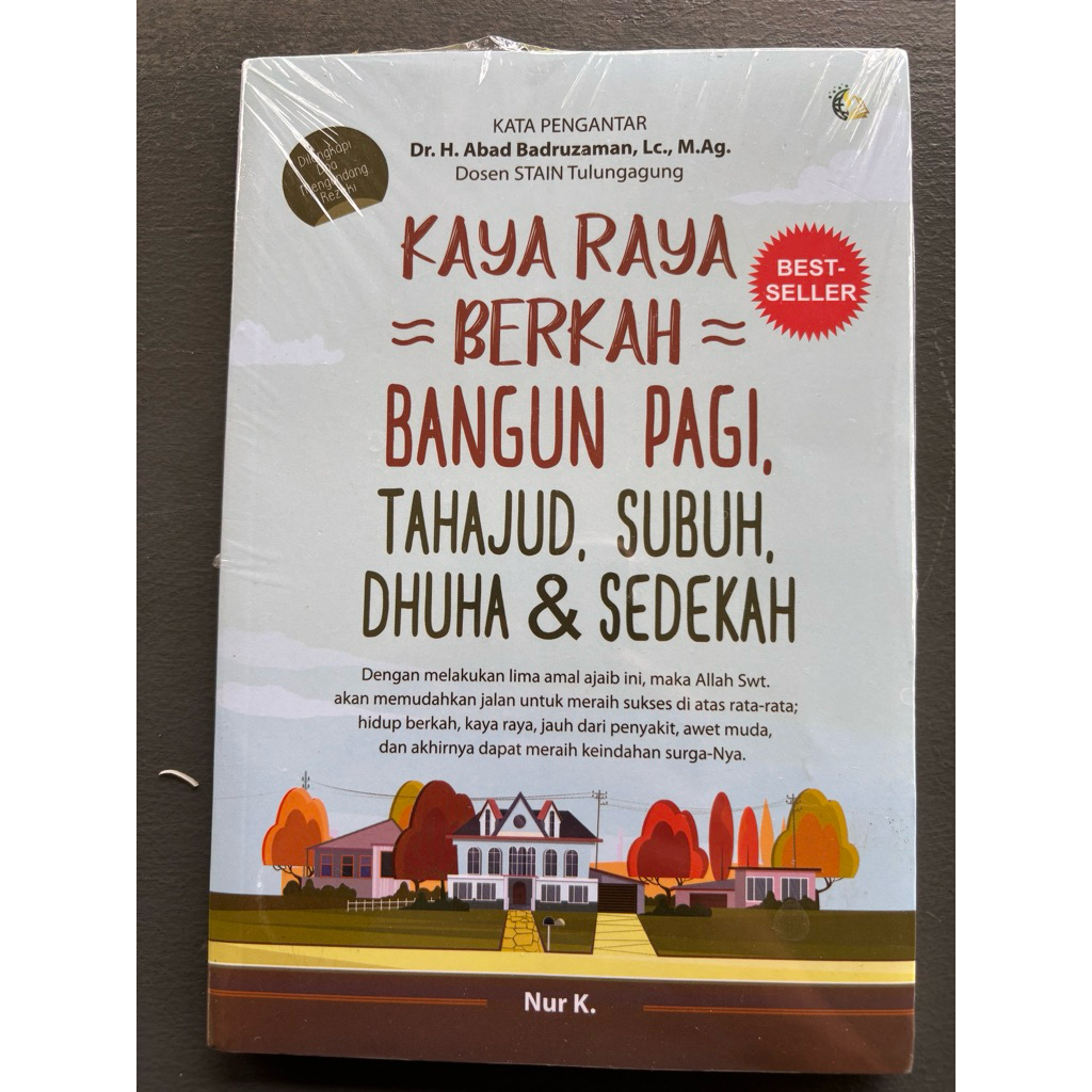 Buku kaya raya  berkah bangun pagi tahajud subuh duha dan sedekah