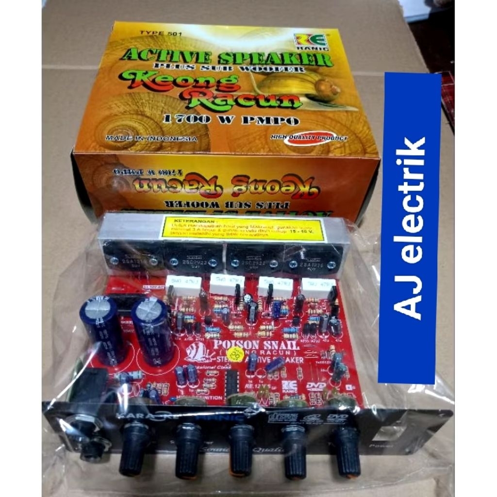 KIT AKTIF SPEAKER SUBWOOFER MIC KARAOKE TR SANKEN 2SA1216-2SC2922 KEONG RACUN. Kualitas terbaik Untu