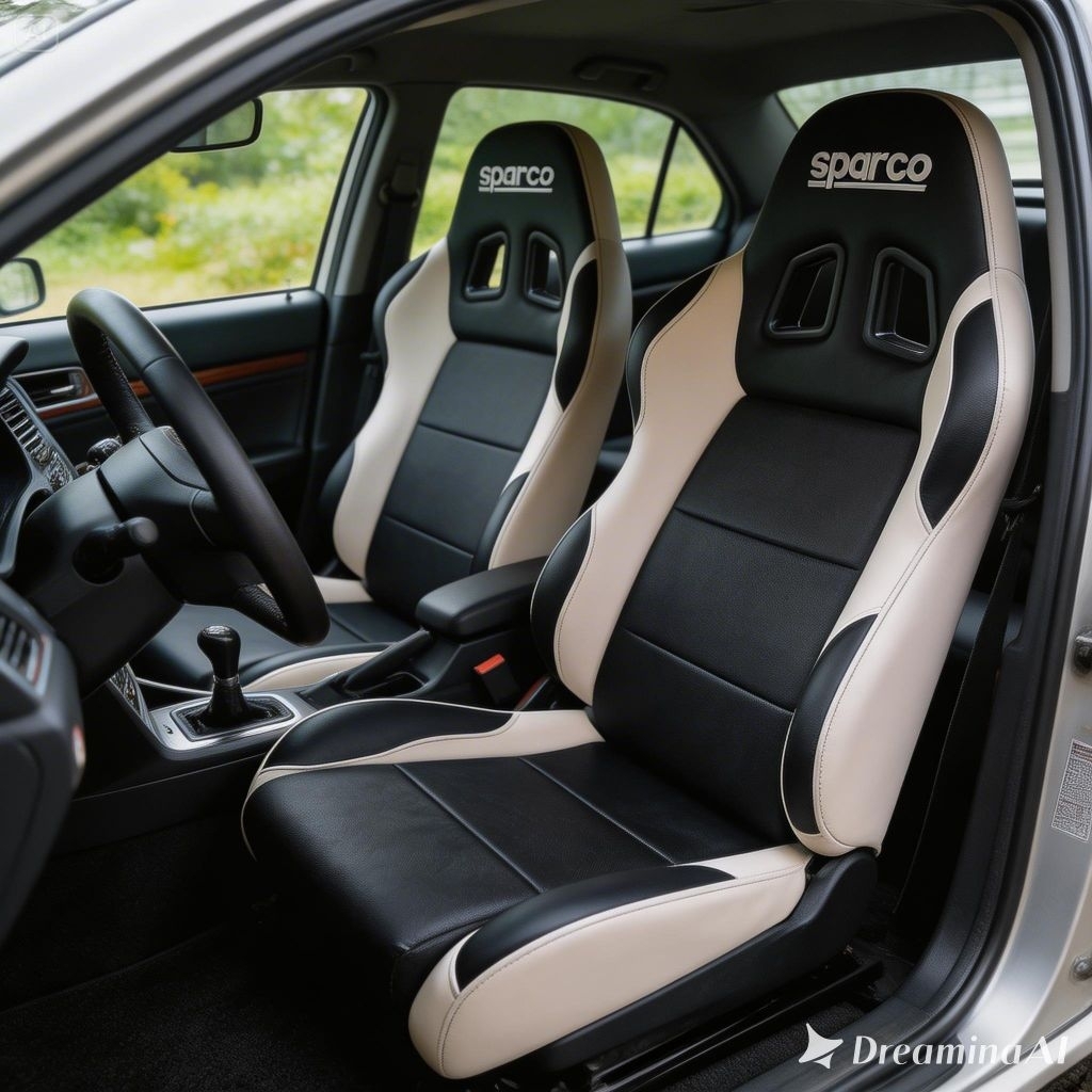 JOK MOBIL RACING SPARCO BAHAN KULIT BISA CUSTOM berkualitas