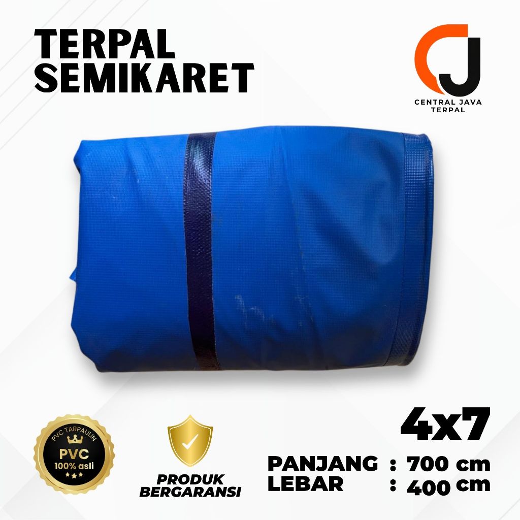 TERPAL TRUK 4x7 PICKUP SEMI KARET PVC ORCHID KUAT SERBAGUNA