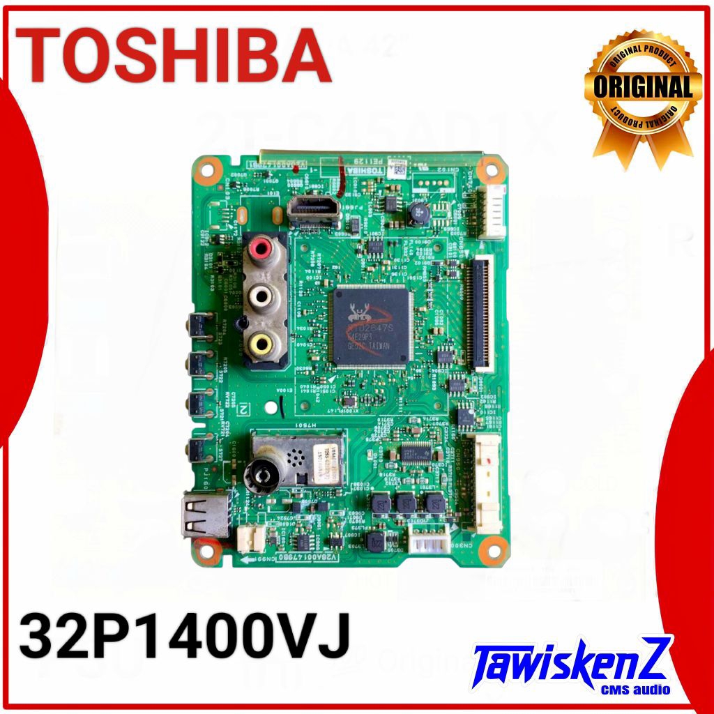 MB TOSHIBA 32P1400VJ 32P1400 32P 1400 VJ Mainboard tv tosiba 32 inch Part LED TV Thosiba Original Be