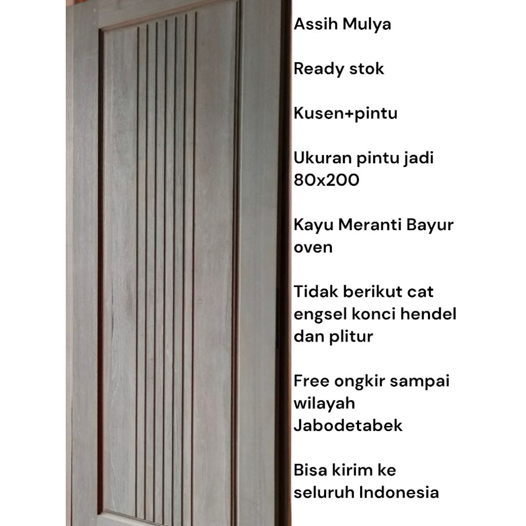 kusen+pintu kayu Meranti Bayur oven