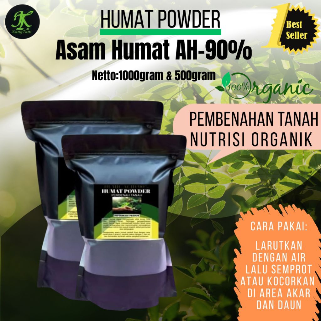 Asam Humat Humat powder AH-90% pembenah tanah alami