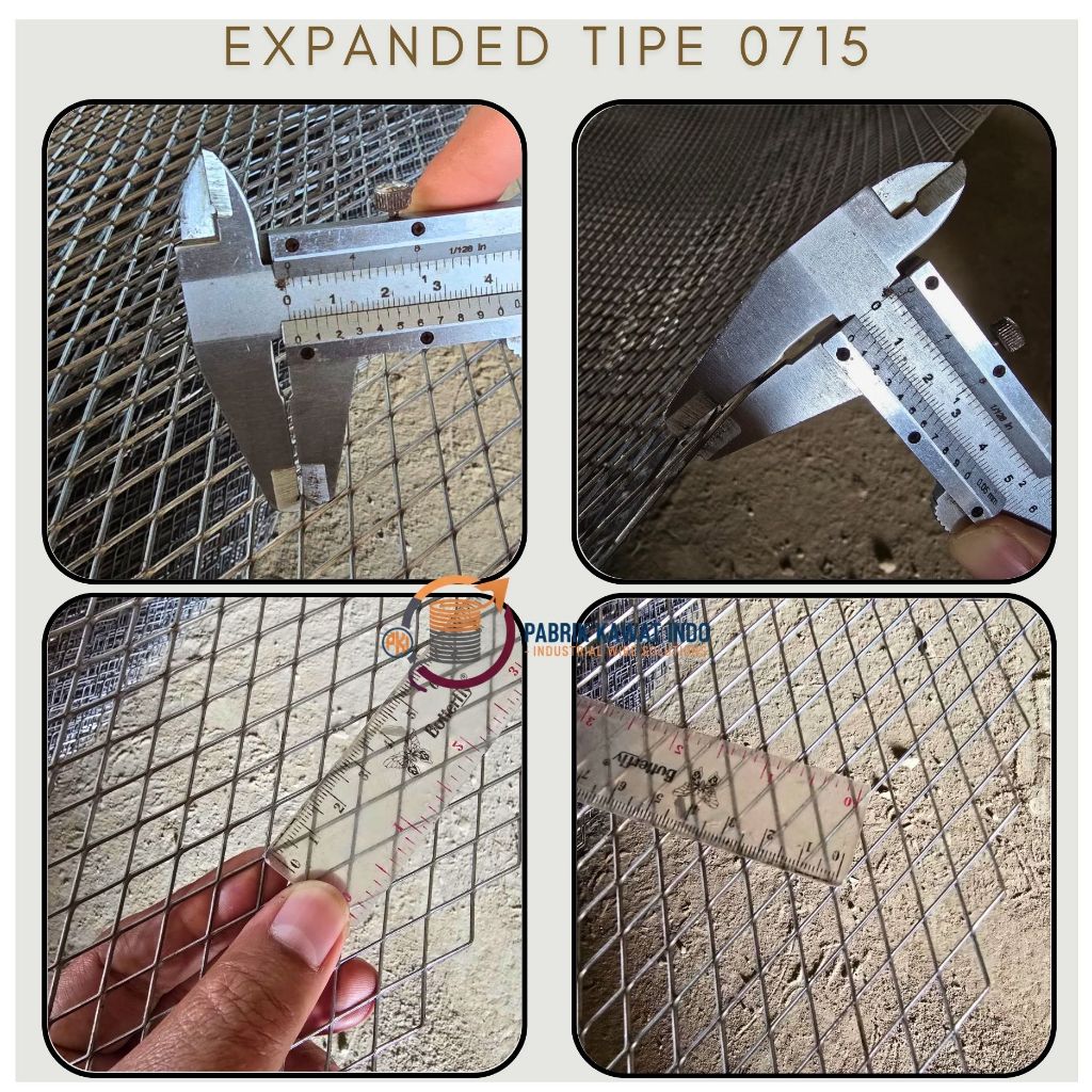 Expanded Metal 0715 / Expanded Mesh T0715 Expanda Diamond Mesh Ornamesh l Harga Murah Harga Pabrik l