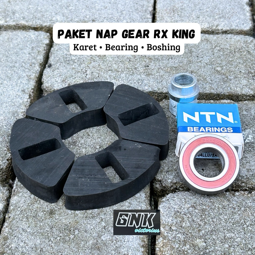Nap Gear Set Rx King Karet Bearing Boshing NapGear Tromol Rx King Jupiter Scorpio Vixion