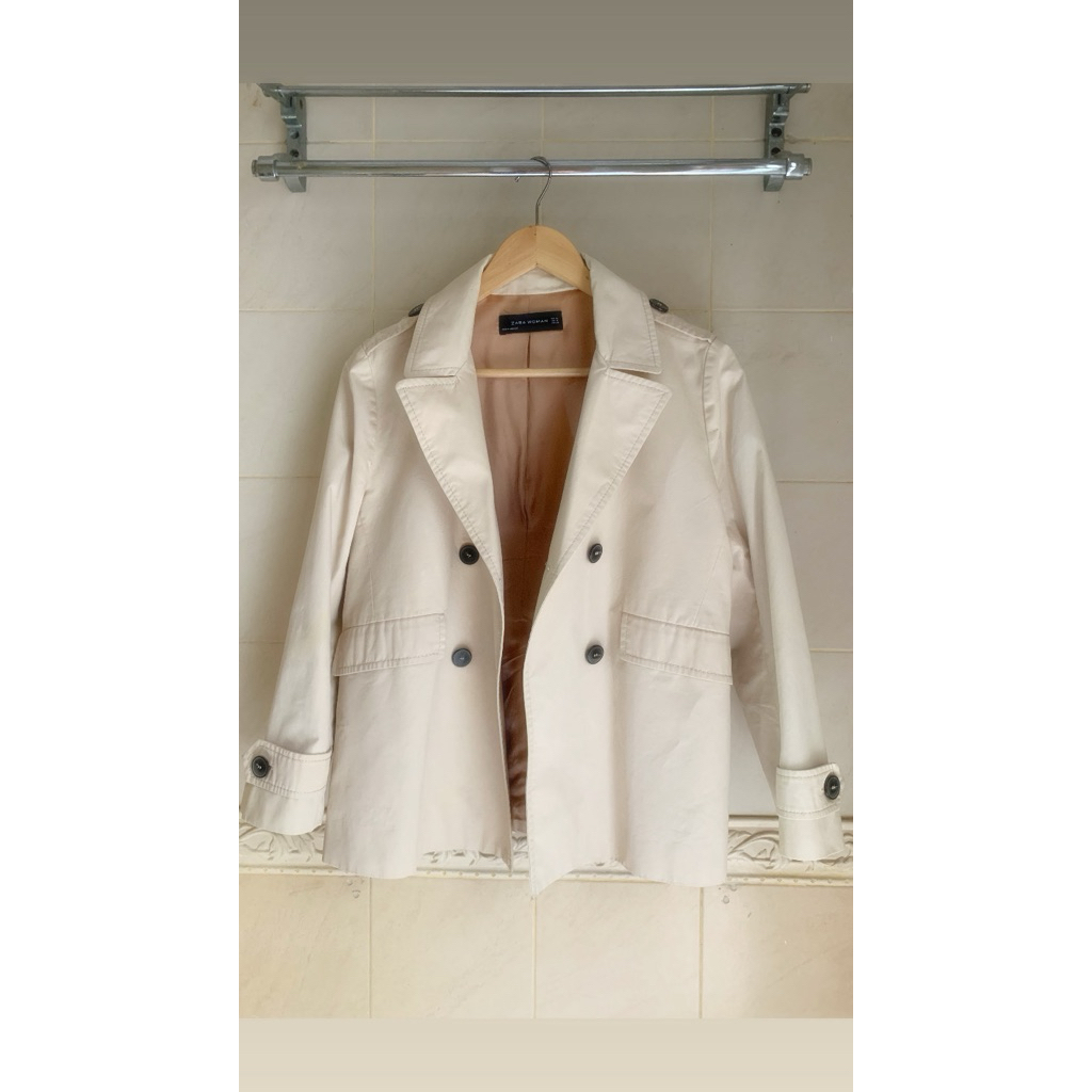 ZARA BLAZER LENGAN KANCING BISA Di GULUNG | COTTON-INK DENIM-JACKET JAKET-JINS | JAS H&M | ATASAN TO