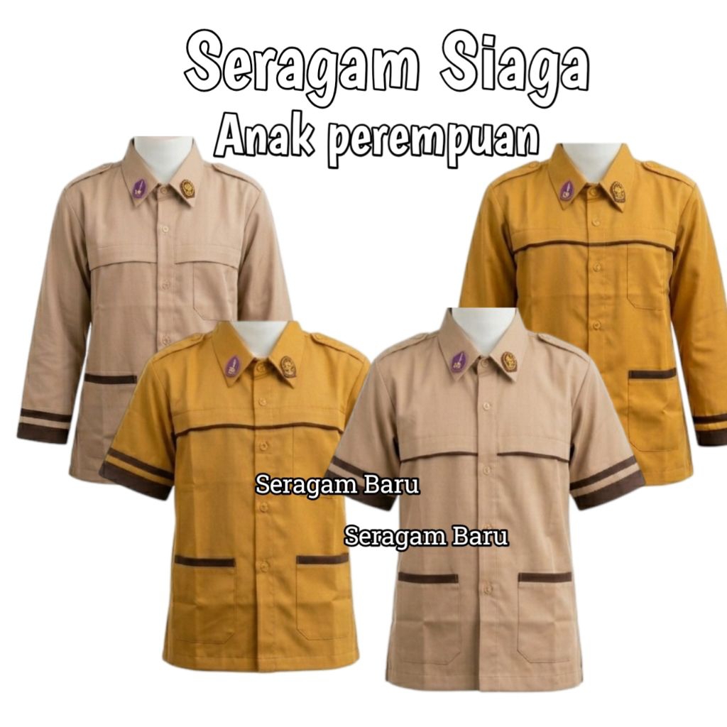 Baju seragam SD Pramuka siaga perempuan SD