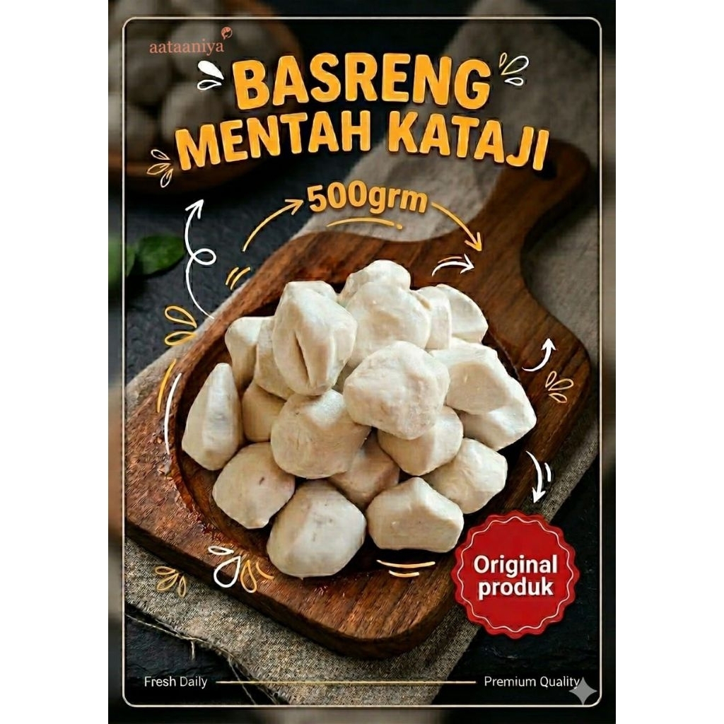 (500gr) BASO IKAN/MENTAH KATAJI GROSIR